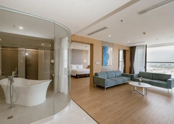 Suíte com vista para oceano com cama king