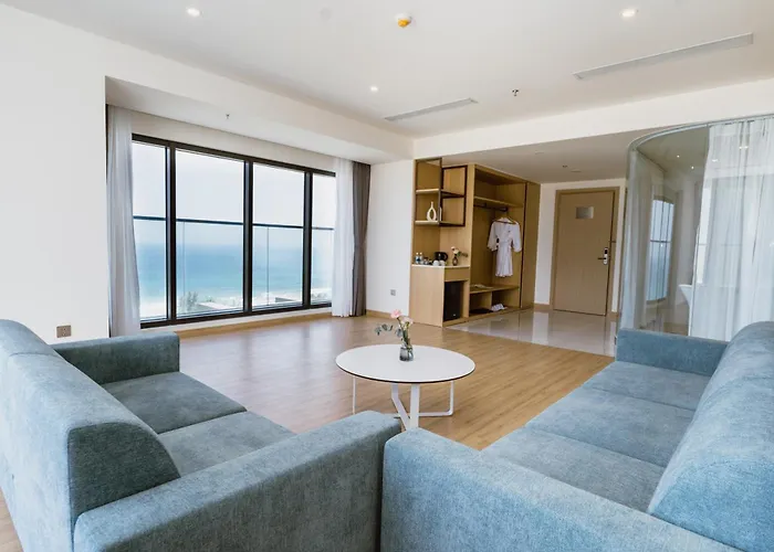 Suíte com vista para oceano com cama king